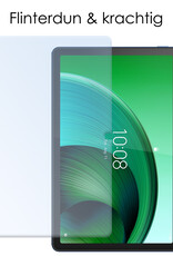 NoXx Hoesje Geschikt voor Lenovo Tab M10 5G Hoesje Case Hard Cover Hoes Book Case Met Screenprotector - Donkergroen