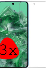 BASEY. Screenprotector Geschikt voor Google Pixel 8 Pro Screenprotector Tempered Glass - Screenprotector Geschikt voor Google Pixel 8 Pro Beschermglas Screen Protector Glas - 3 Stuks