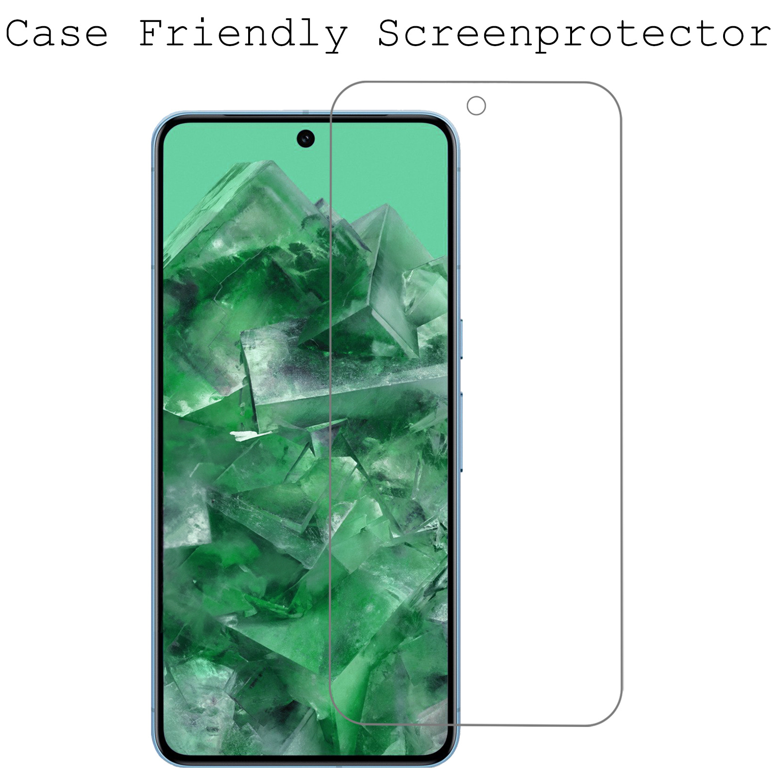 BASEY. Screenprotector Geschikt voor Google Pixel 8 Pro Screenprotector Tempered Glass - Screenprotector Geschikt voor Google Pixel 8 Pro Beschermglas Screen Protector Glas - 3 Stuks