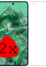 BASEY. Screenprotector Geschikt voor Google Pixel 8 Pro Screenprotector Tempered Glass - Screenprotector Geschikt voor Google Pixel 8 Pro Beschermglas Screen Protector Glas - 2 Stuks