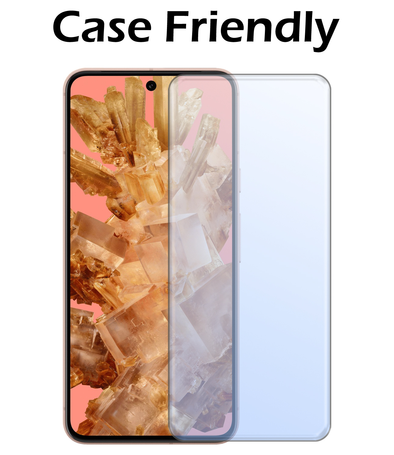 Nomfy Screenprotector Geschikt voor Google Pixel 8 Screenprotector Bescherm Glas Tempered Glass - Screenprotector Geschikt voor Google Pixel 8 Screen Protector - 2 PACK