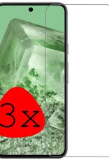 BASEY. Screenprotector Geschikt voor Google Pixel 8 Screenprotector Tempered Glass - Screenprotector Geschikt voor Google Pixel 8 Beschermglas Screen Protector Glas - 3 Stuks