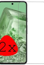 BASEY. Screenprotector Geschikt voor Google Pixel 8 Screenprotector Tempered Glass - Screenprotector Geschikt voor Google Pixel 8 Beschermglas Screen Protector Glas - 2 Stuks