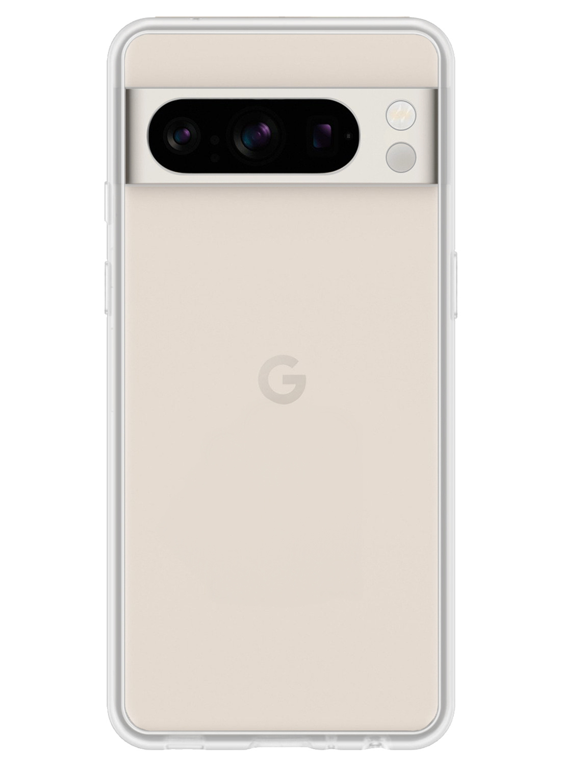 Nomfy Hoesje Geschikt voor Google Pixel 8 Pro Hoesje Siliconen Cover Case - Hoes Geschikt voor Google Pixel 8 Pro Hoes Back Case - Transparant