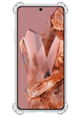 Nomfy Hoesje Geschikt voor Google Pixel 8 Pro Hoesje Shock Proof Cover Case Shockproof - Hoes Geschikt voor Google Pixel 8 Pro Hoes Siliconen Back Case - Transparant - 2 PACK