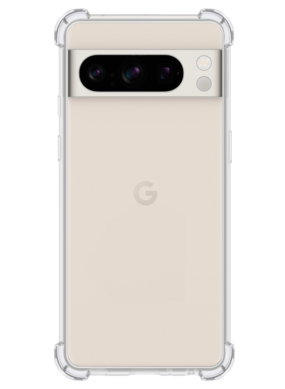 Nomfy Hoesje Geschikt voor Google Pixel 8 Pro Hoesje Shock Proof Cover Case Shockproof - Hoes Geschikt voor Google Pixel 8 Pro Hoes Siliconen Back Case - Transparant