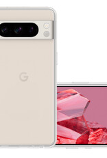 NoXx Hoes Geschikt voor Google Pixel 8 Pro Hoesje Cover Siliconen Back Case Hoes - Transparant
