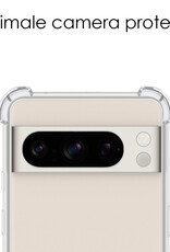 NoXx Hoes Geschikt voor Google Pixel 8 Pro Hoesje Siliconen Cover Shock Proof Back Case Shockproof Hoes - Transparant - 2x