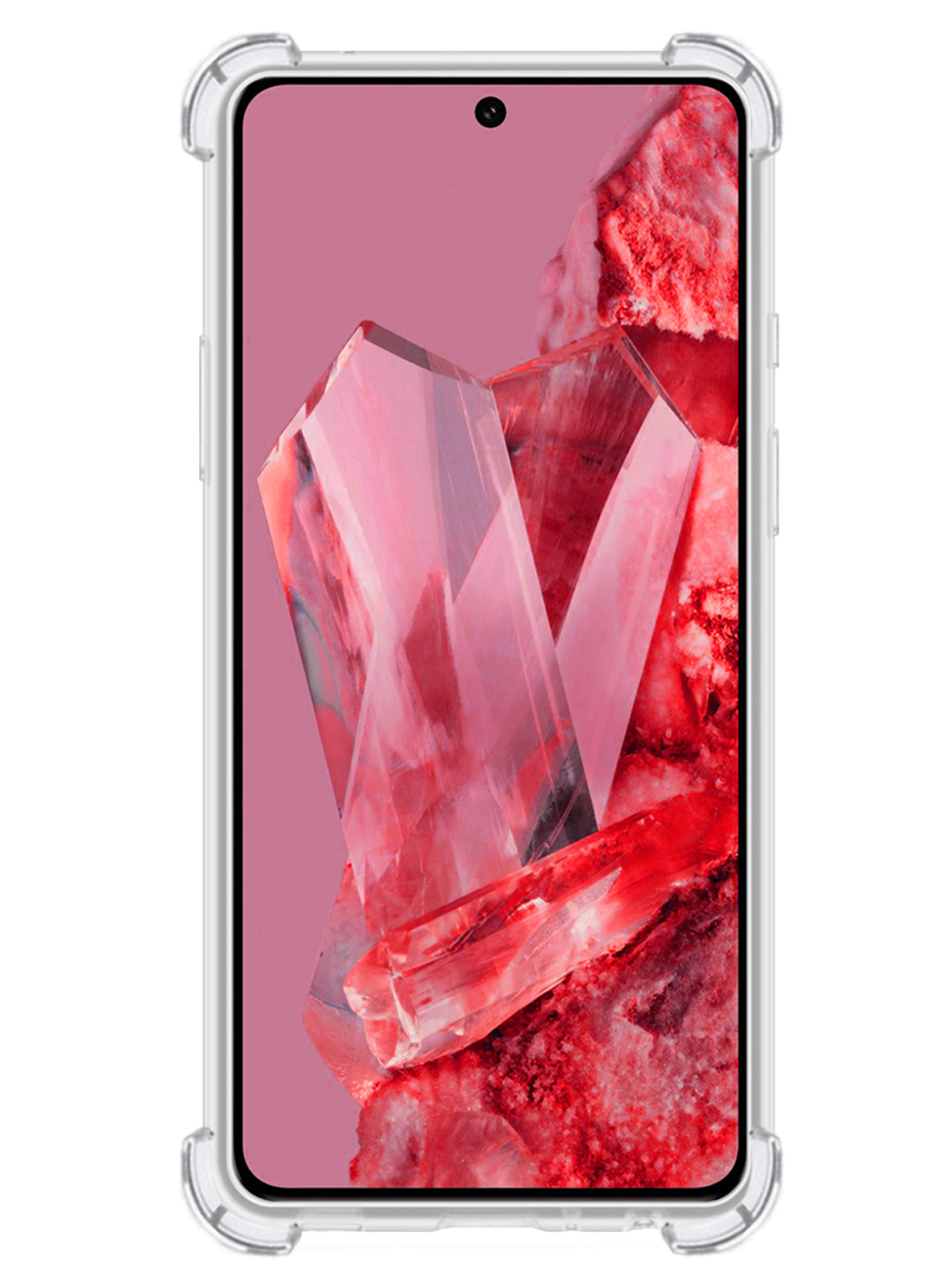NoXx Hoes Geschikt voor Google Pixel 8 Pro Hoesje Siliconen Cover Shock Proof Back Case Shockproof Hoes - Transparant - 2x
