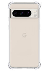 NoXx Hoes Geschikt voor Google Pixel 8 Pro Hoesje Siliconen Cover Shock Proof Back Case Shockproof Hoes - Transparant - 2x