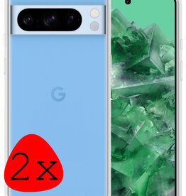 BASEY. BASEY. Google Pixel 8 Pro Hoesje Siliconen - Transparant - 2 PACK