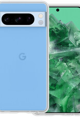 BASEY. Hoes Geschikt voor Google Pixel 8 Pro Hoesje Siliconen Back Cover Case - Hoesje Geschikt voor Google Pixel 8 Pro Hoes Cover Hoesje - Transparant