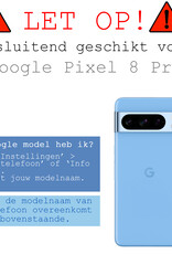 BASEY. Hoes Geschikt voor Google Pixel 8 Pro Hoesje Siliconen Back Cover Case - Hoesje Geschikt voor Google Pixel 8 Pro Hoes Cover Hoesje - Transparant
