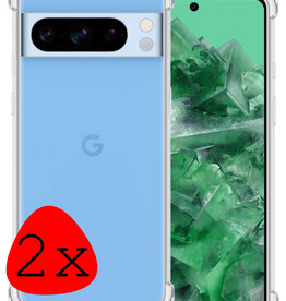 BASEY. BASEY. Google Pixel 8 Pro Hoesje Shockproof Transparant - 2 PACK
