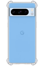 BASEY. Hoes Geschikt voor Google Pixel 8 Pro Hoesje Shock Proof Case Hoes Siliconen - Hoesje Geschikt voor Google Pixel 8 Pro Hoes Cover Shockproof - Transparant - 2 Stuks