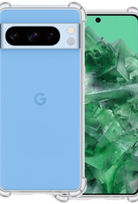 BASEY. Hoes Geschikt voor Google Pixel 8 Pro Hoesje Shock Proof Case Hoes Siliconen - Hoesje Geschikt voor Google Pixel 8 Pro Hoes Cover Shockproof - Transparant
