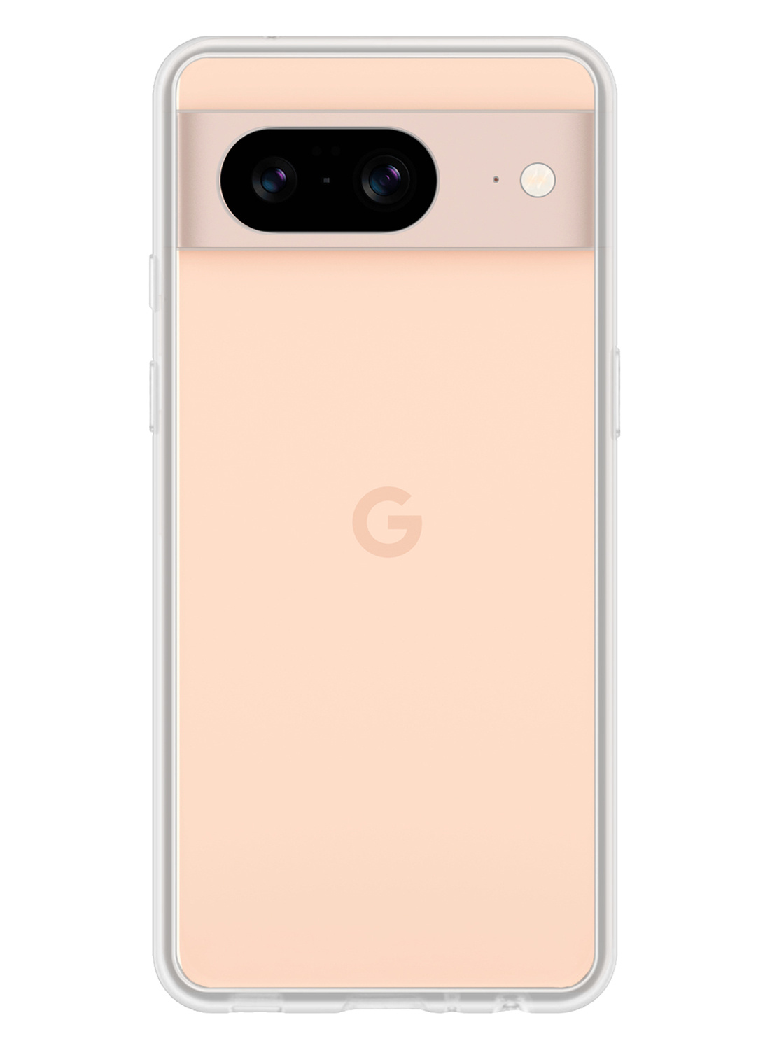 Nomfy Hoesje Geschikt voor Google Pixel 8 Hoesje Siliconen Cover Case - Hoes Geschikt voor Google Pixel 8 Hoes Back Case - Transparant