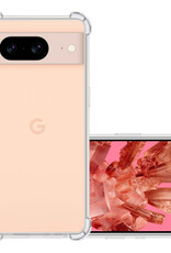 NoXx Hoes Geschikt voor Google Pixel 8 Hoesje Siliconen Cover Shock Proof Back Case Shockproof Hoes - Transparant