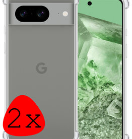 BASEY. BASEY. Google Pixel 8 Hoesje Shockproof Transparant - 2 PACK