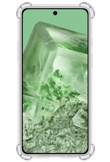 BASEY. Hoes Geschikt voor Google Pixel 8 Hoesje Shock Proof Case Hoes Siliconen - Hoesje Geschikt voor Google Pixel 8 Hoes Cover Shockproof - Transparant - 2 Stuks