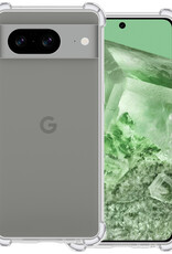 BASEY. Hoes Geschikt voor Google Pixel 8 Hoesje Shock Proof Case Hoes Siliconen - Hoesje Geschikt voor Google Pixel 8 Hoes Cover Shockproof - Transparant
