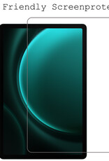 BASEY. Screenprotector Geschikt voor Samsung Galaxy Tab S9 FE Plus Screenprotector Tempered Glass - Screenprotector Geschikt voor Samsung Tab S9 FE Plus Screen Protector Beschermglas - 2 Stuks