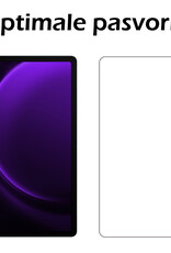 Nomfy Screenprotector Geschikt voor Samsung Galaxy Tab S9 FE Plus Screenprotector Bescherm Glas - Screen Protector Geschikt voor Samsung Tab S9 FE Plus Screenprotector Tempered Glass