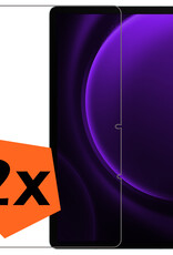 Nomfy Screenprotector Geschikt voor Samsung Galaxy Tab S9 FE Screenprotector Bescherm Glas - Screen Protector Geschikt voor Samsung Tab S9 FE Screenprotector Tempered Glass - 2 PACK