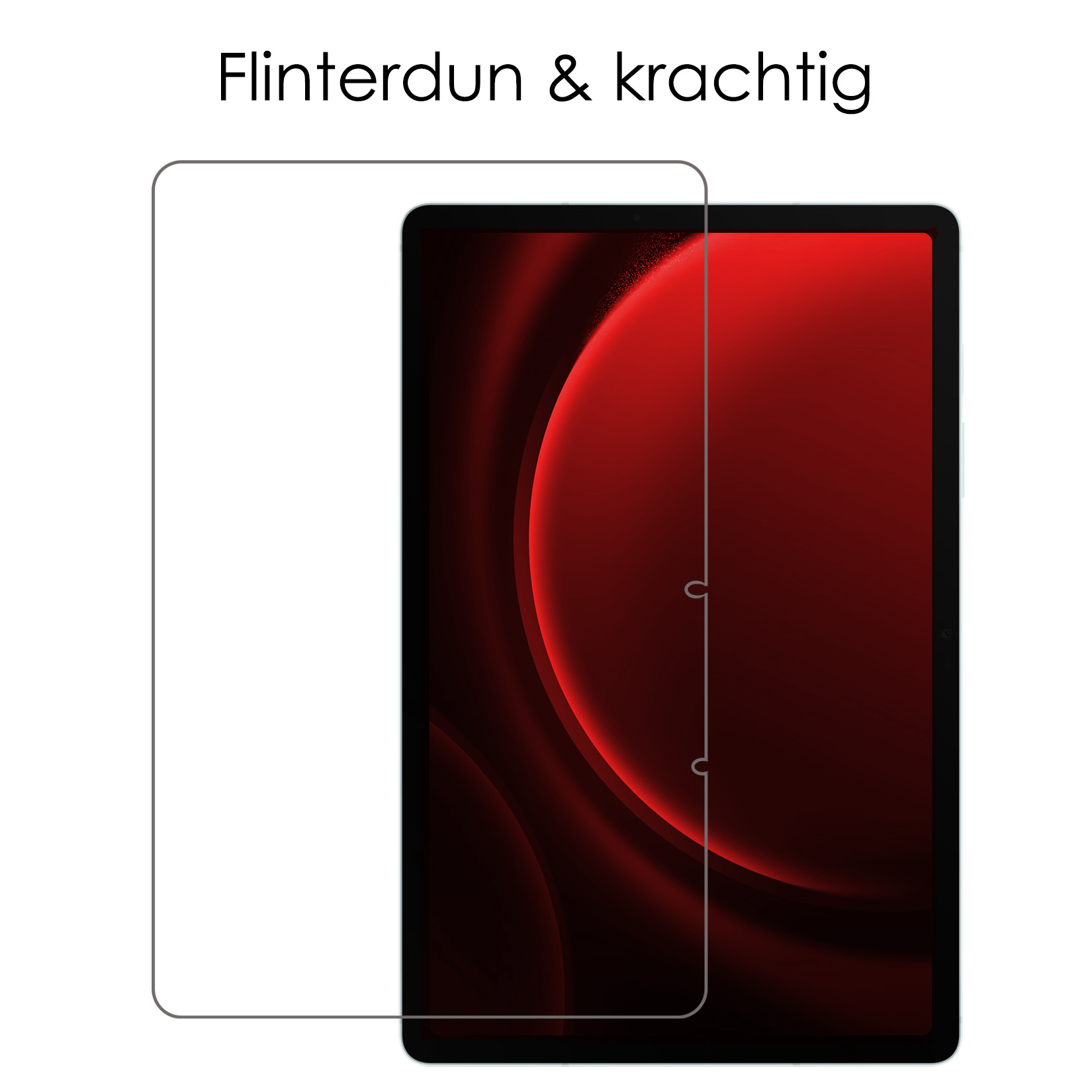 NoXx Screenprotector Geschikt voor Samsung Galaxy Tab S9 FE Screenprotector Bescherm Glas Screen Protector - 2x