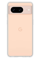 NoXx Hoes Geschikt voor Google Pixel 8 Hoesje Cover Siliconen Back Case Hoes Met Screenprotector - Transparant