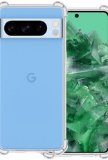 BASEY. Hoes Geschikt voor Google Pixel 8 Pro Hoesje Shock Proof Case Hoes Siliconen Met Screenprotector - Hoesje Geschikt voor Google Pixel 8 Pro Hoes Cover Shockproof - Transparant