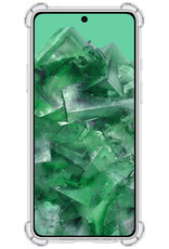 BASEY. Hoes Geschikt voor Google Pixel 8 Pro Hoesje Shock Proof Case Hoes Siliconen Met 2x Screenprotector - Hoesje Geschikt voor Google Pixel 8 Pro Hoes Cover Shockproof - Transparant