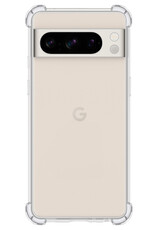 NoXx Hoes Geschikt voor Google Pixel 8 Pro Hoesje Siliconen Cover Shock Proof Back Case Shockproof Hoes Met 2x Screenprotector - Transparant