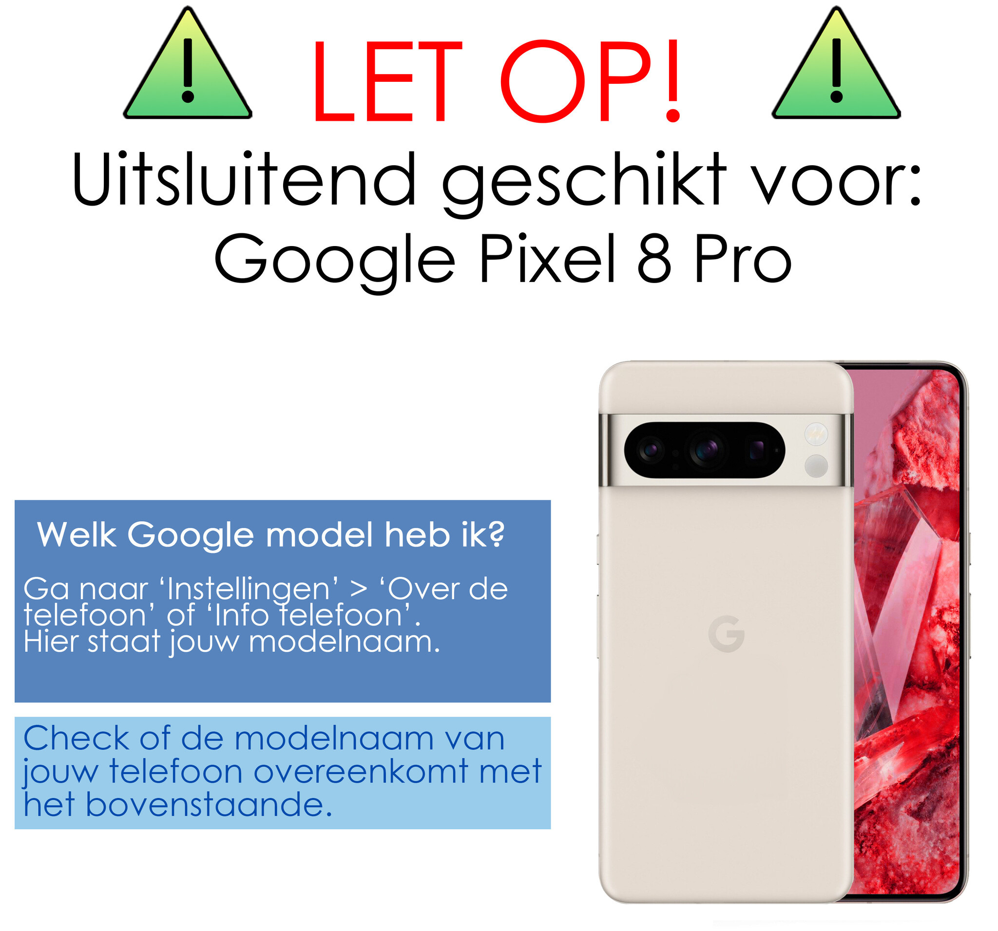 NoXx Hoes Geschikt voor Google Pixel 8 Pro Hoesje Cover Siliconen Back Case Hoes Met 2x Screenprotector - Transparant