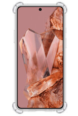 Nomfy Hoesje Geschikt voor Google Pixel 8 Pro Hoesje Shock Proof Cover Case Shockproof Met Screenprotector - Hoes Geschikt voor Google Pixel 8 Pro Hoes Siliconen Back Case - Transparant