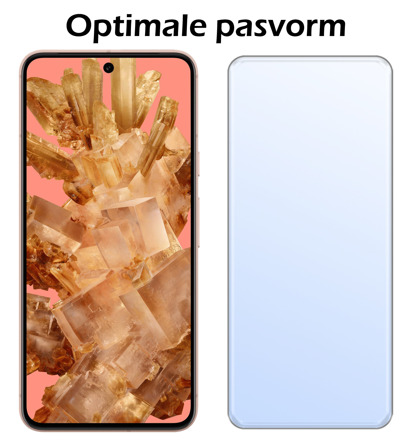 Nomfy Hoesje Geschikt voor Google Pixel 8 Hoesje Shock Proof Cover Case Shockproof Met Screenprotector - Hoes Geschikt voor Google Pixel 8 Hoes Siliconen Back Case - Transparant