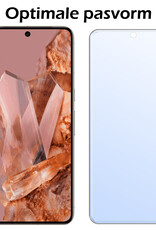 Nomfy Hoesje Geschikt voor Google Pixel 8 Pro Hoesje Siliconen Cover Case Met Screenprotector - Hoes Geschikt voor Google Pixel 8 Pro Hoes Back Case - Transparant