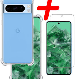 BASEY. BASEY. Google Pixel 8 Pro Hoesje Shockproof + Screenprotector