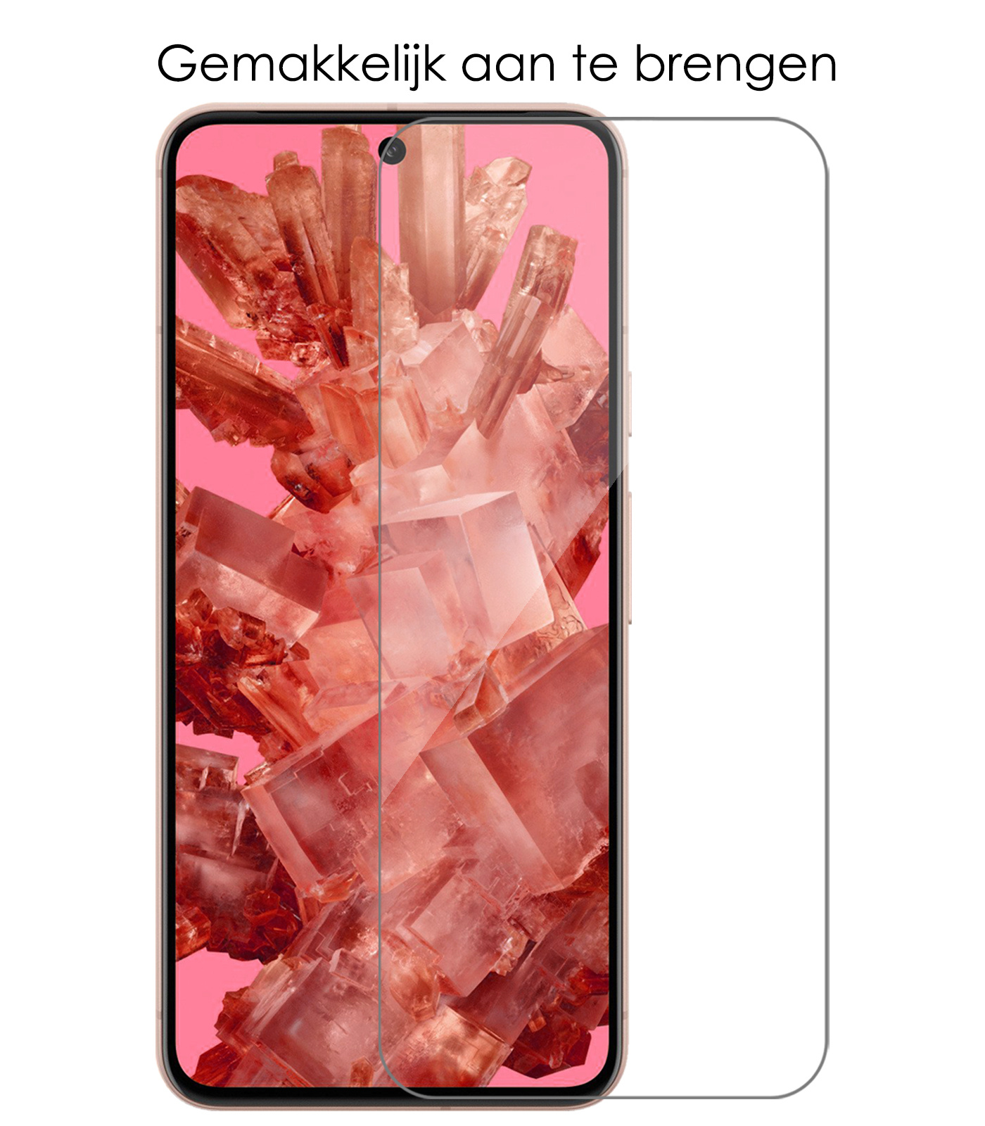 NoXx Hoes Geschikt voor Google Pixel 8 Hoesje Siliconen Cover Shock Proof Back Case Shockproof Hoes Met 2x Screenprotector - Transparant