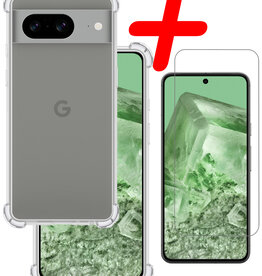 BASEY. BASEY. Google Pixel 8 Hoesje Shockproof + Screenprotector