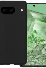 BASEY. Hoes Geschikt voor Google Pixel 8 Hoesje Siliconen Back Cover Case - Hoesje Geschikt voor Google Pixel 8 Hoes Cover Hoesje - Zwart