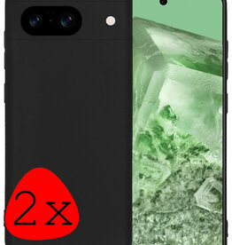 BASEY. BASEY. Google Pixel 8 Hoesje Siliconen - Zwart - 2 PACK