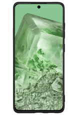BASEY. Hoes Geschikt voor Google Pixel 8 Hoesje Siliconen Back Cover Case - Hoesje Geschikt voor Google Pixel 8 Hoes Cover Hoesje - Zwart - 2 Stuks