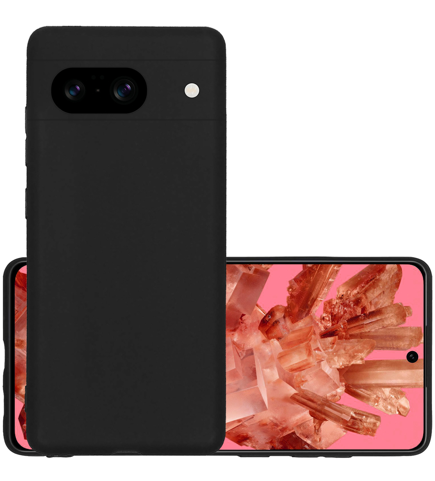 NoXx Hoes Geschikt voor Google Pixel 8 Hoesje Cover Siliconen Back Case Hoes - Zwart