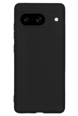 NoXx Hoes Geschikt voor Google Pixel 8 Hoesje Cover Siliconen Back Case Hoes - Zwart - 2x