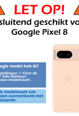 Nomfy Hoesje Geschikt voor Google Pixel 8 Hoesje Siliconen Cover Case Met Screenprotector - Hoes Geschikt voor Google Pixel 8 Hoes Back Case - Zwart