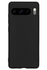 Nomfy Hoesje Geschikt voor Google Pixel 8 Pro Hoesje Siliconen Cover Case - Hoes Geschikt voor Google Pixel 8 Pro Hoes Back Case - Zwart