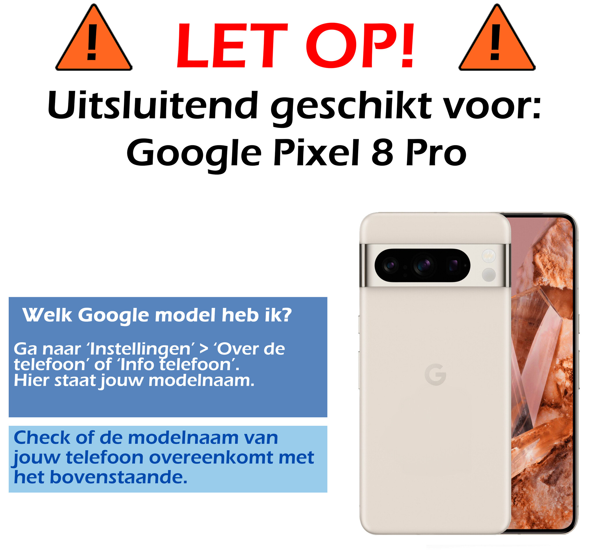 Nomfy Hoesje Geschikt voor Google Pixel 8 Pro Hoesje Siliconen Cover Case Met Screenprotector - Hoes Geschikt voor Google Pixel 8 Pro Hoes Back Case - Zwart