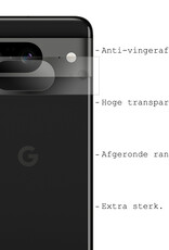BASEY. Screenprotector Geschikt voor Google Pixel 8 Camera Screenprotector Tempered Glass Beschermglas Camera - Screenprotector Geschikt voor Google Pixel 8 Camera Screen Protector - 3 Stuks