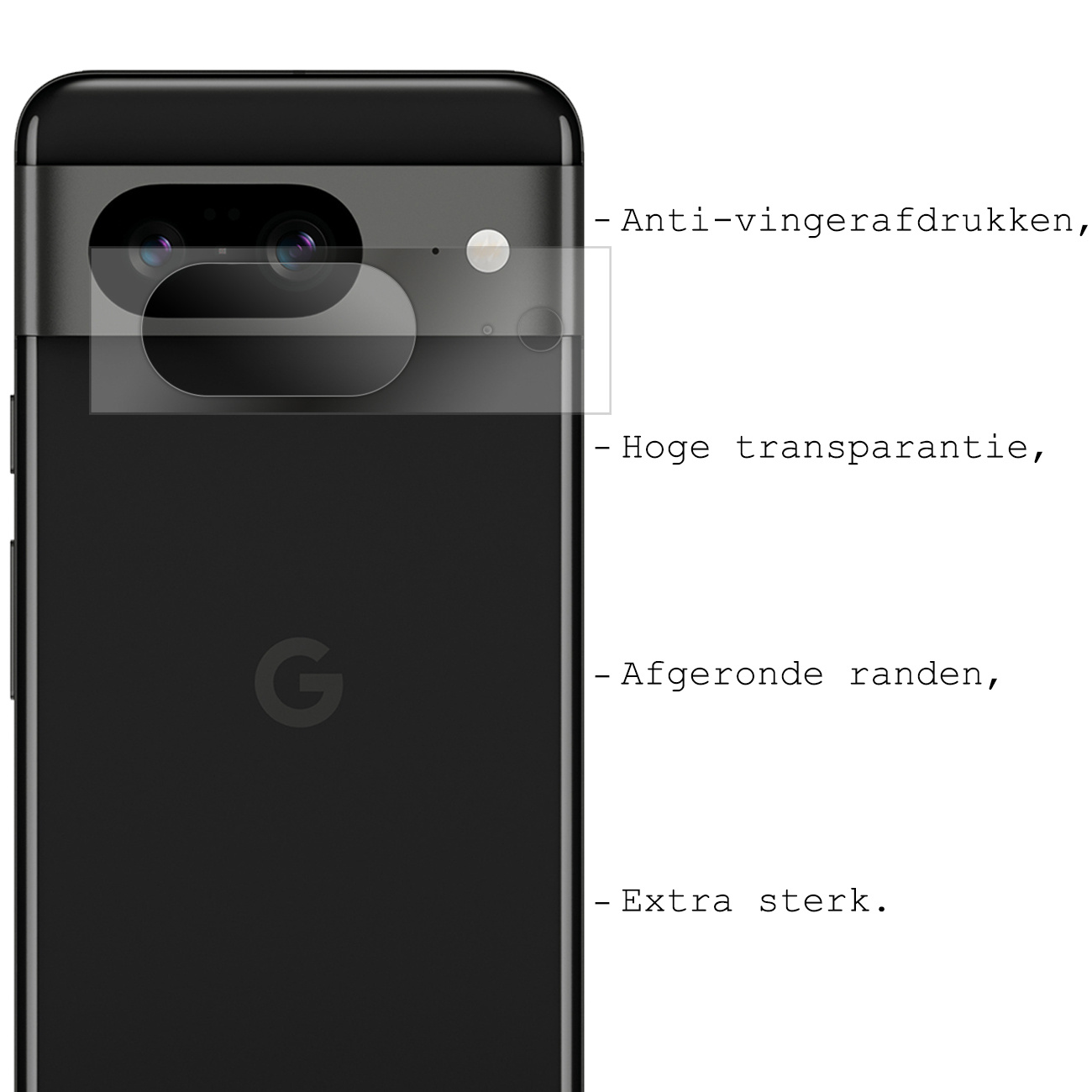 BASEY. Screenprotector Geschikt voor Google Pixel 8 Camera Screenprotector Tempered Glass Beschermglas Camera - Screenprotector Geschikt voor Google Pixel 8 Camera Screen Protector - 3 Stuks